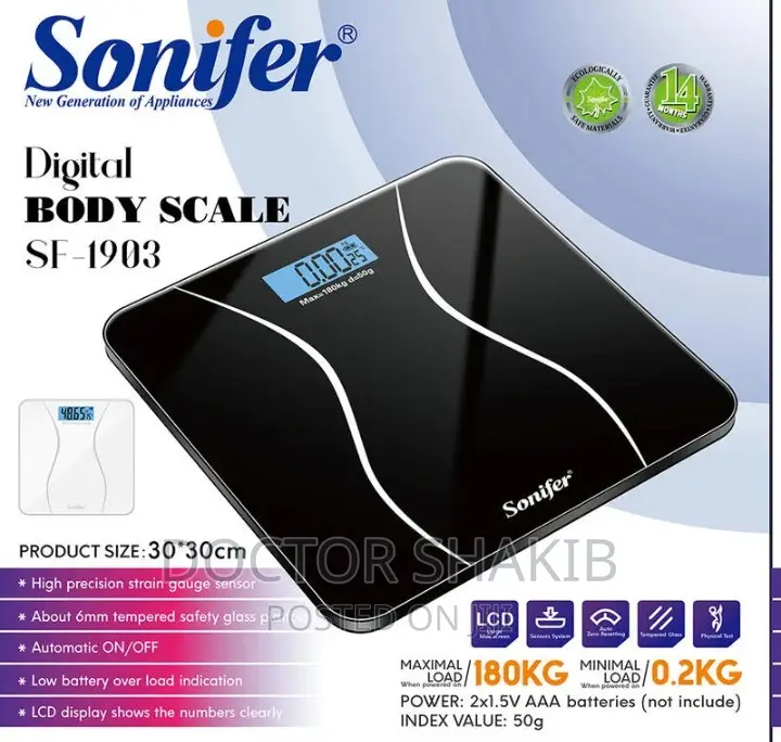Sonifer Digital Bathroom Body Scale SF-1903