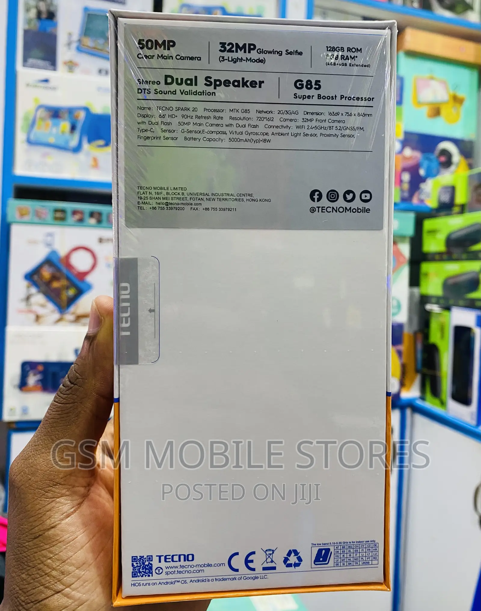 New Tecno Spark 20 128 GB Black
