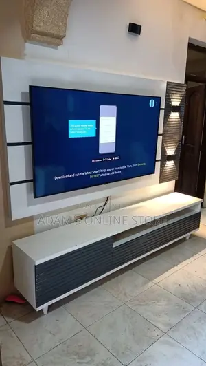 Tv Stand White and Black/Tv Stand/Tv Stand Wall Mount