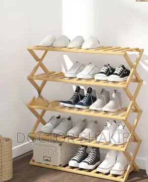 Simple Wooden Multilayer Shoe Shelf Rack