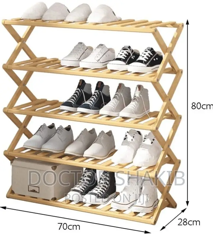 Simple Wooden Multilayer Shoe Shelf Rack