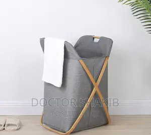 Bathroom Bamboo Laundry Basket