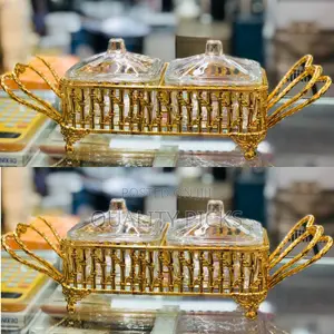 Glass Sugar Bowl Set