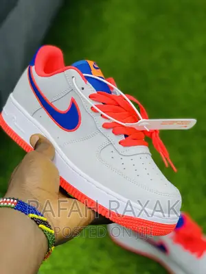 Original Unisex Nike Airforce 1 Grey Orange