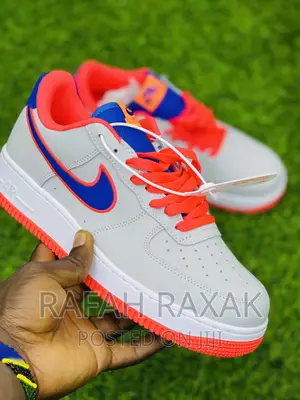 Original Unisex Nike Airforce 1 Grey Orange