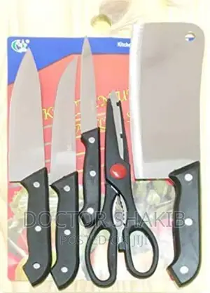 New Wooden Chopping Board With Knife Set