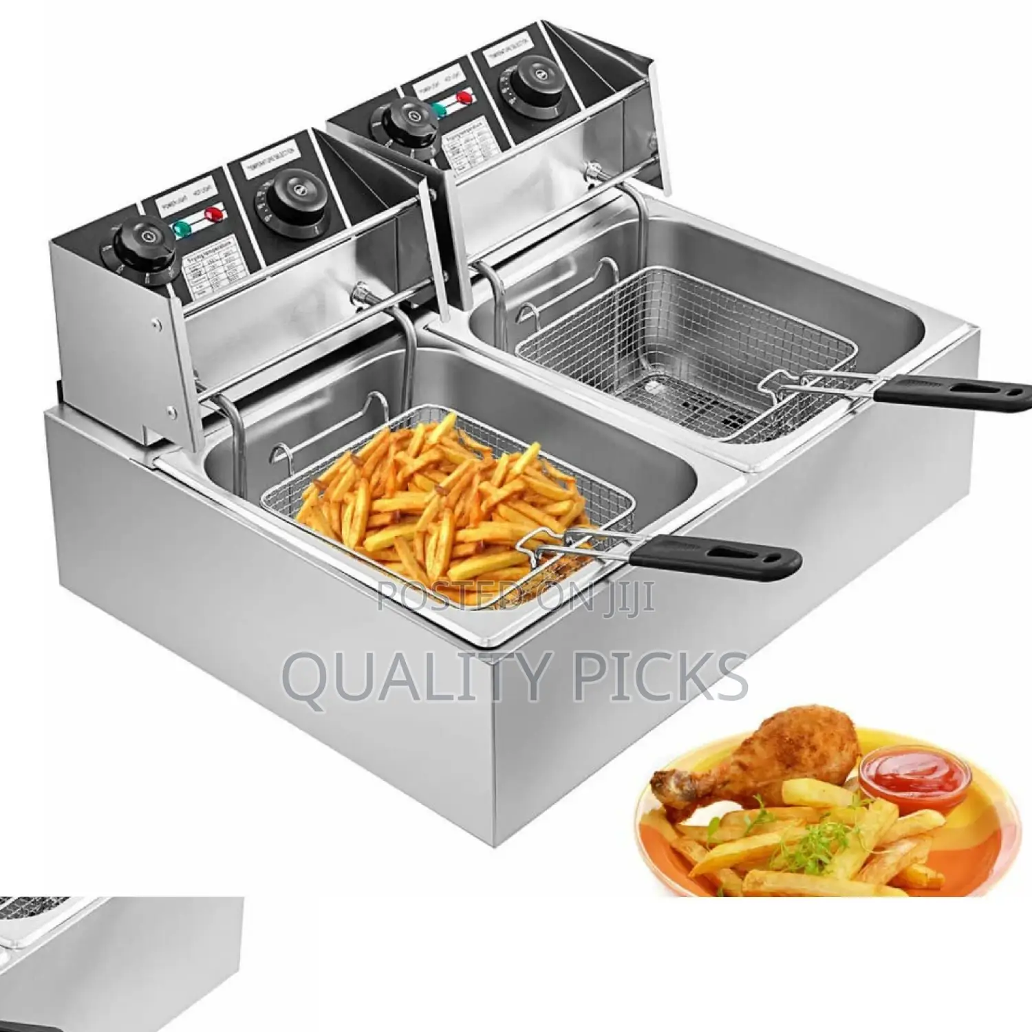 Electric Double Deep Fryer