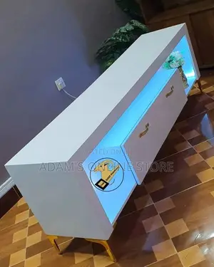 White Tv Stand/Led Lights Tv Stand/Tv Stand/Tv Stand