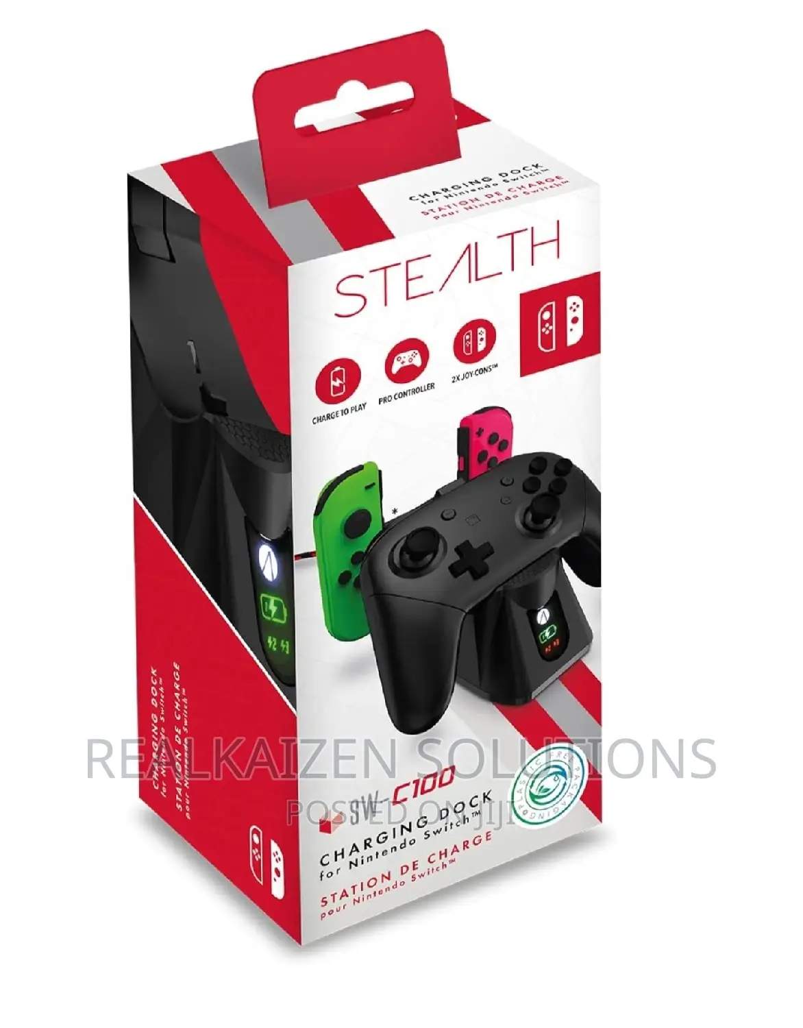 UK STEALTH Dual Nintendo Switch ABP Technology Charging Dock