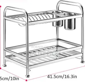 Stainless Steel 2 Layer Dry Rack Organizer
