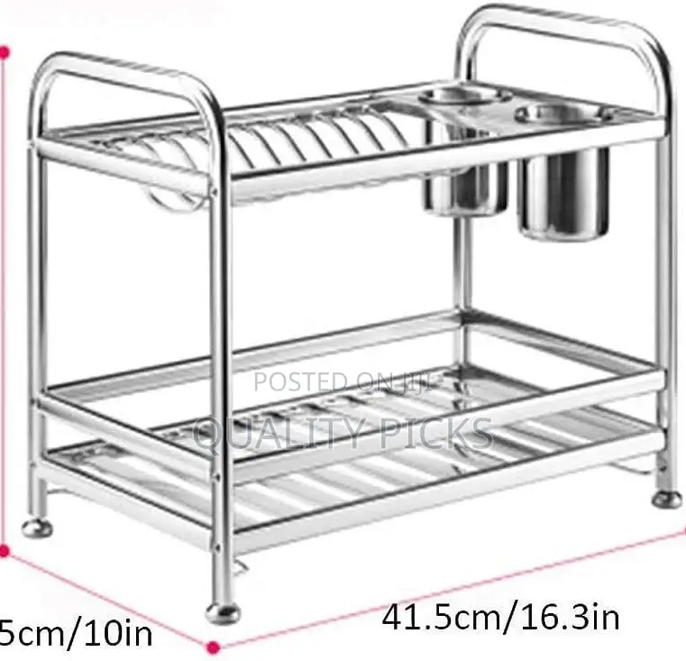 Stainless Steel 2 Layer Dry Rack Organizer