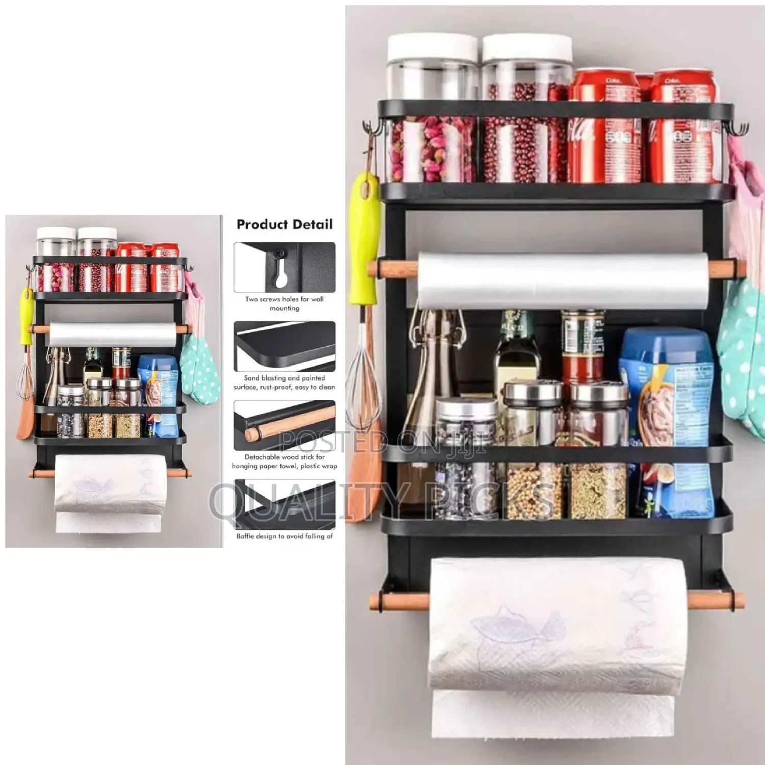 Foldable Fridge Rack Organizer