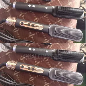 2 in 1 Electric Hair Straightener Brush