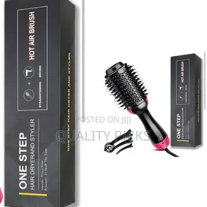 2 in 1 Electric One Step Hair Straightener Brush