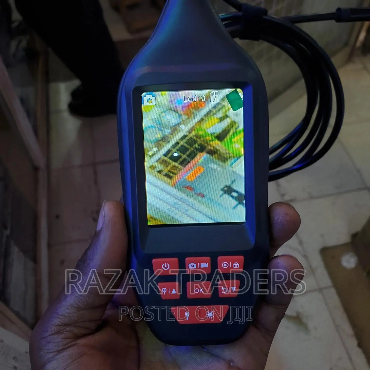 Industrial Inspection Camera LCD Display Camera With Light