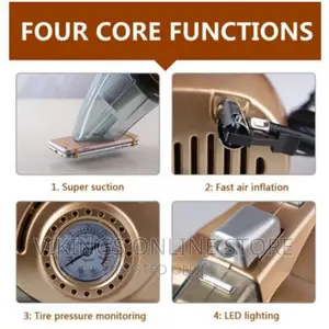 4-in-1 Multi-Function Car Vacuum Cleaner + Tyre Inflator