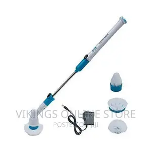 Hurricane Spray Spin Tile Mop Cleaner Brush - White,Blue