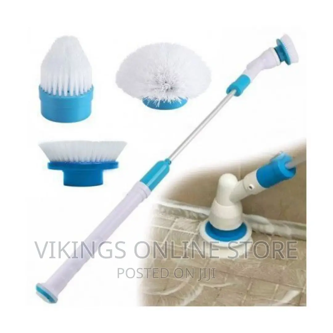 Hurricane Spray Spin Tile Mop Cleaner Brush - White,Blue