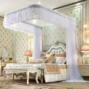 Two Stand Rail Mosquito Net-White