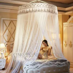 6*6 Super Round Luxurious Mosquito Net- White