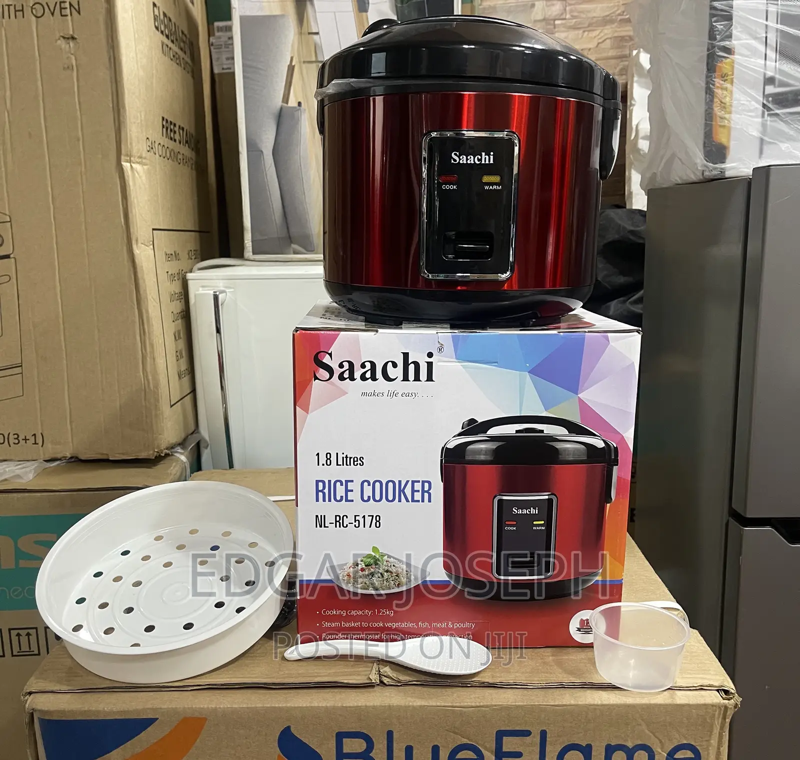 Saachi Rice Cooker 1.8L With Steam Plate