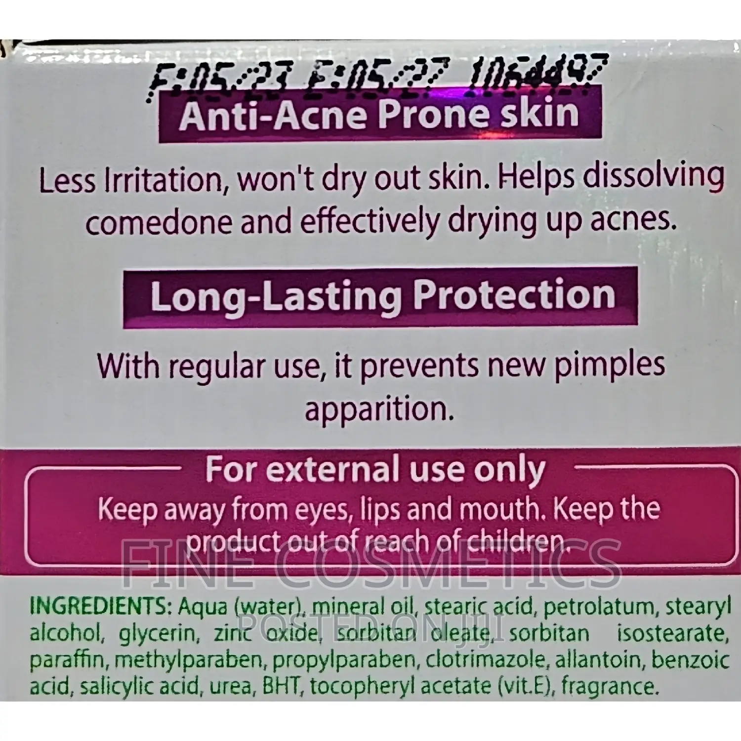S.O.S Zero Acne | Pimple Fighter Black Spots Remover Cream.