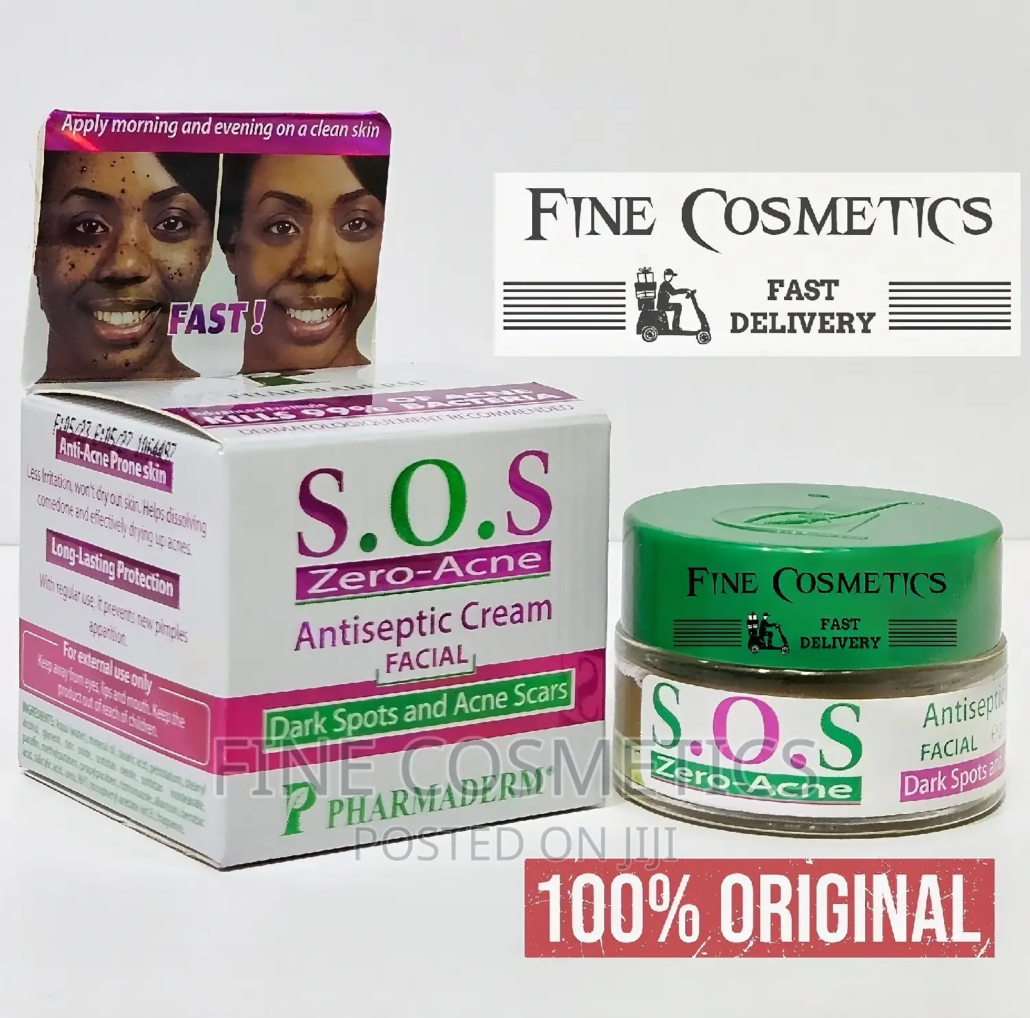 S.O.S Zero Acne | Pimple Fighter Black Spots Remover Cream.