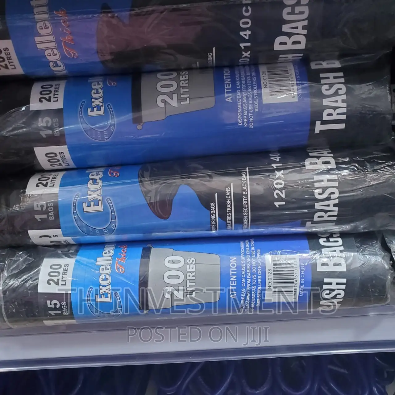 200litres Trash Bag (120×140)Cm 15bags