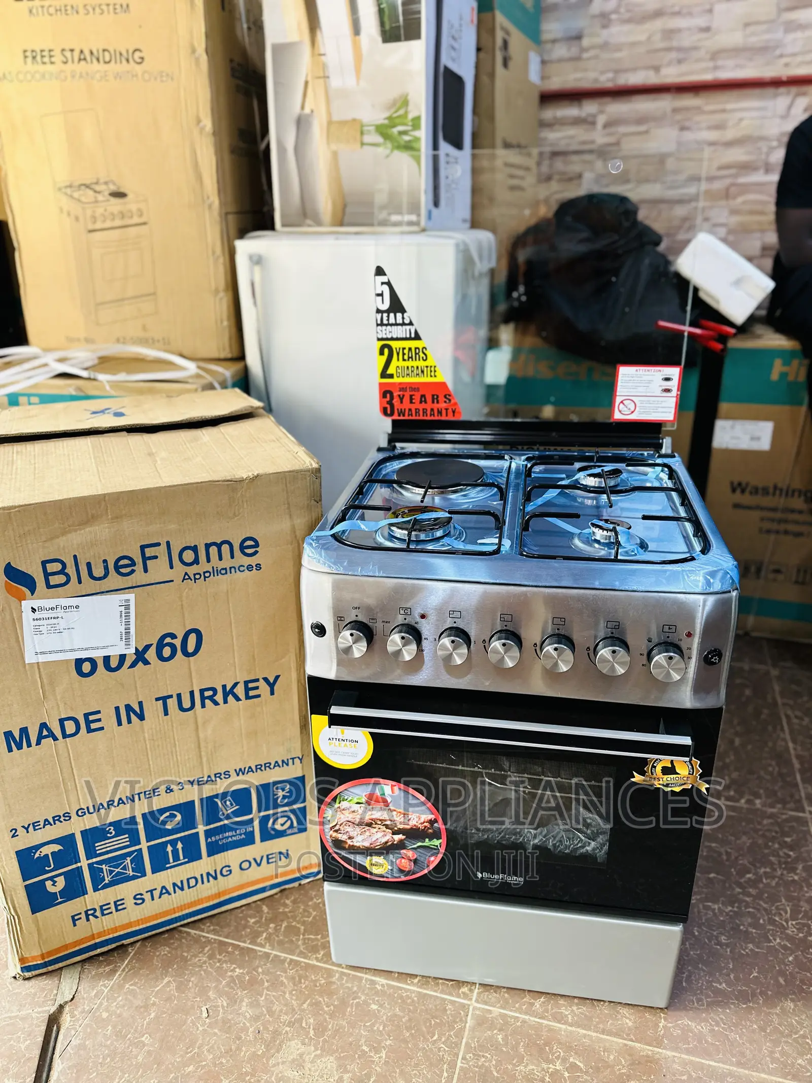 Blueflame Cooker 3+1 60x60cm