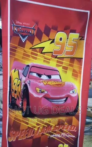 Kid's Character Towel Speed Car - Pink
