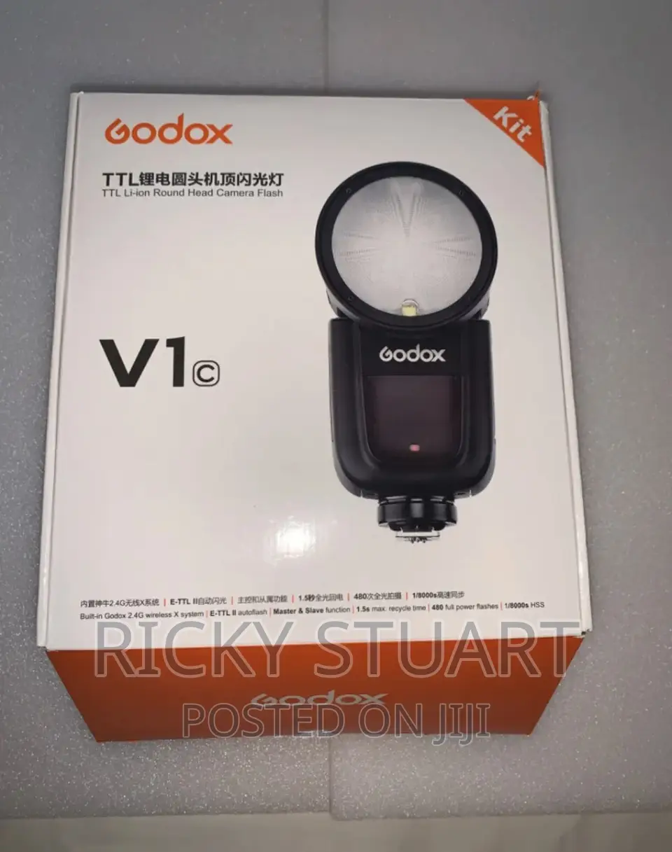 Godox V1 Flash for Canon Nikon Sony Round Head