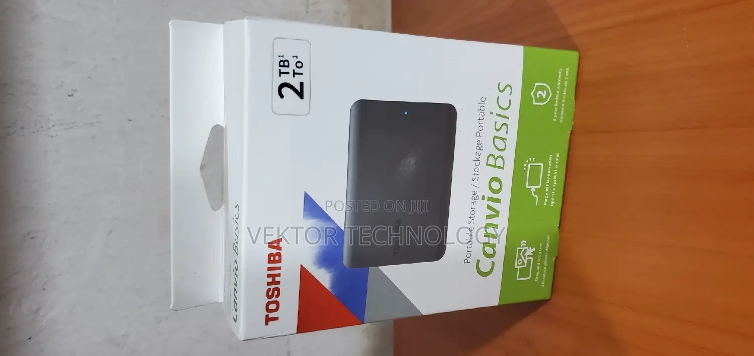 Toshiba 2TB Portable External Hard Drive 2.5 Black