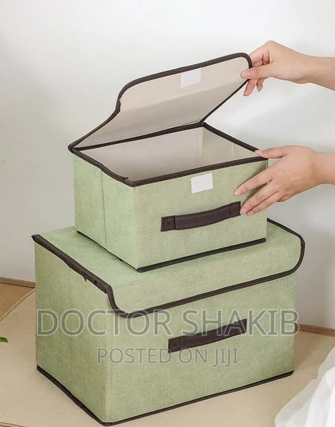 2 Size Fold Non-Woven Fabric Storage Box