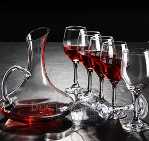 Magic Unique Whiskey Crystal Glasses With Wine Decanter