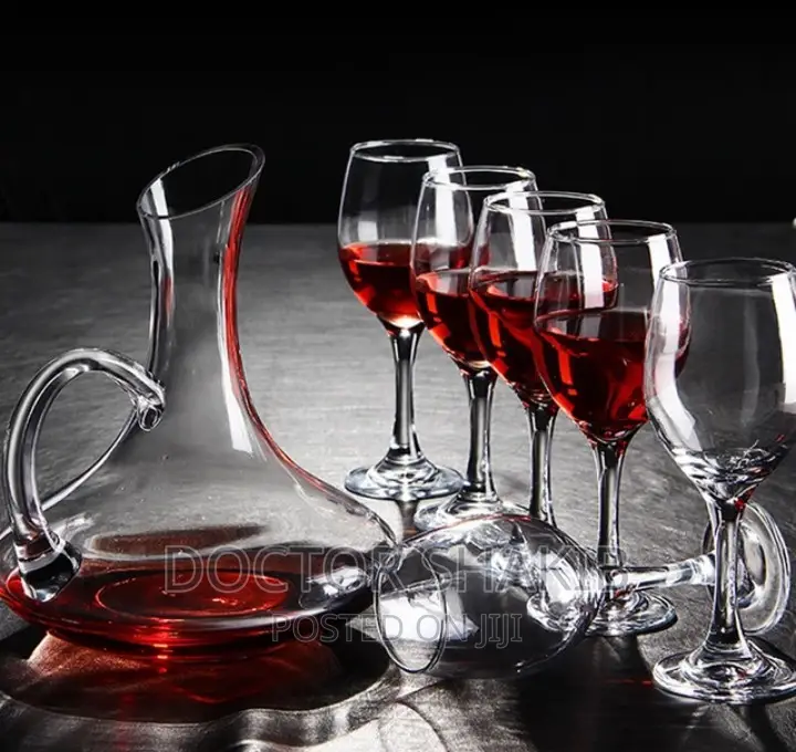 Magic Unique Whiskey Crystal Glasses With Wine Decanter