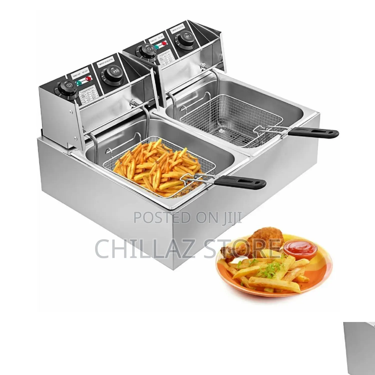 12.0 L Electric Double Deep Fryer.