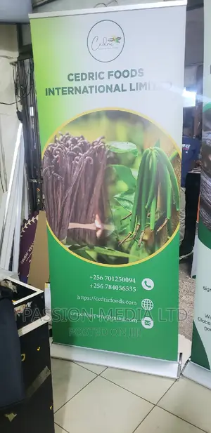 Cedric Pullup Banners.Aluminium Wide Base (85x200)Cm