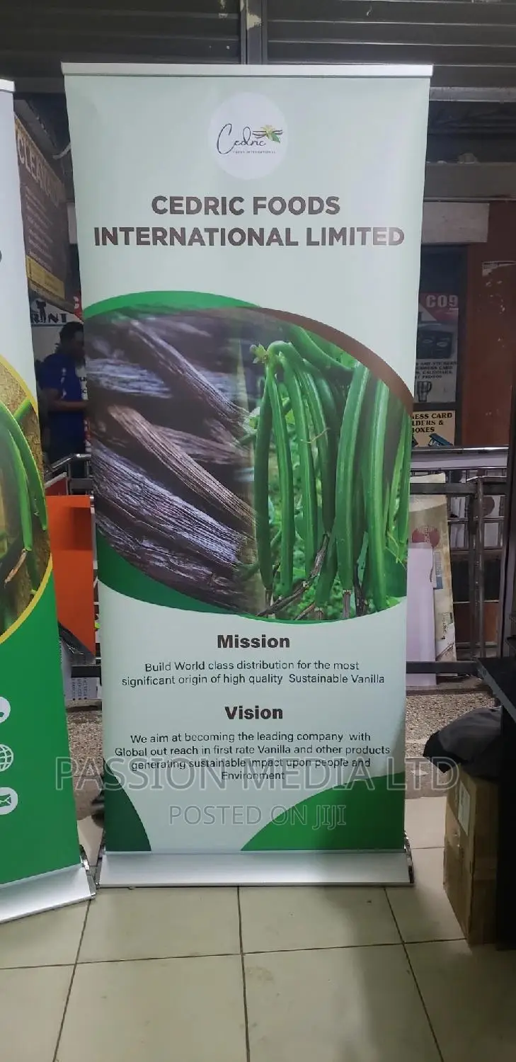 Cedric Pullup Banners.Aluminium Wide Base (85x200)Cm
