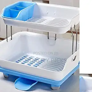 Plastic 2 Layer Dish Rack Organizer