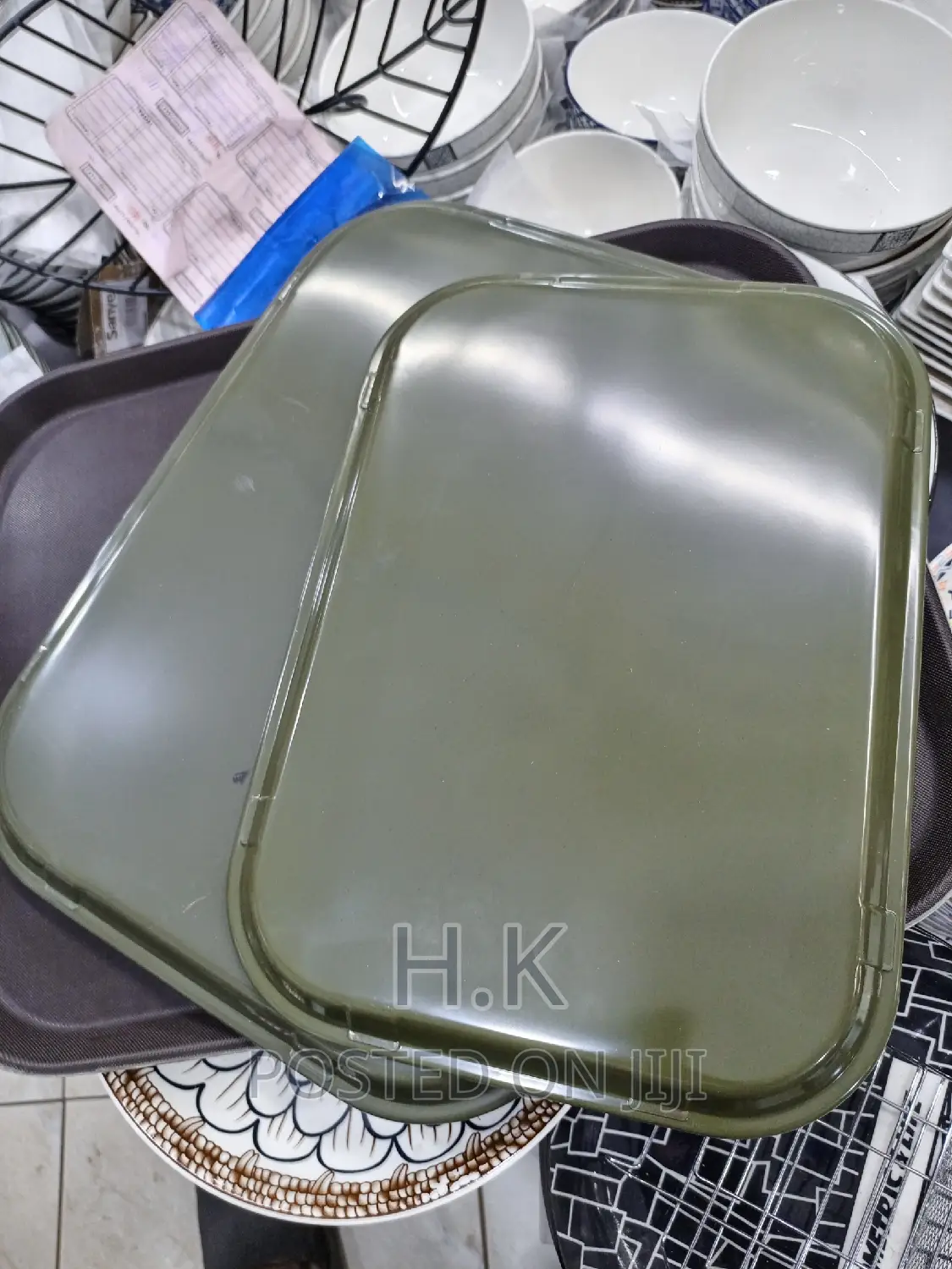 Rectangular Non Slippery Tray Set