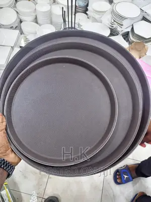 Round Non Slippery Tray Set