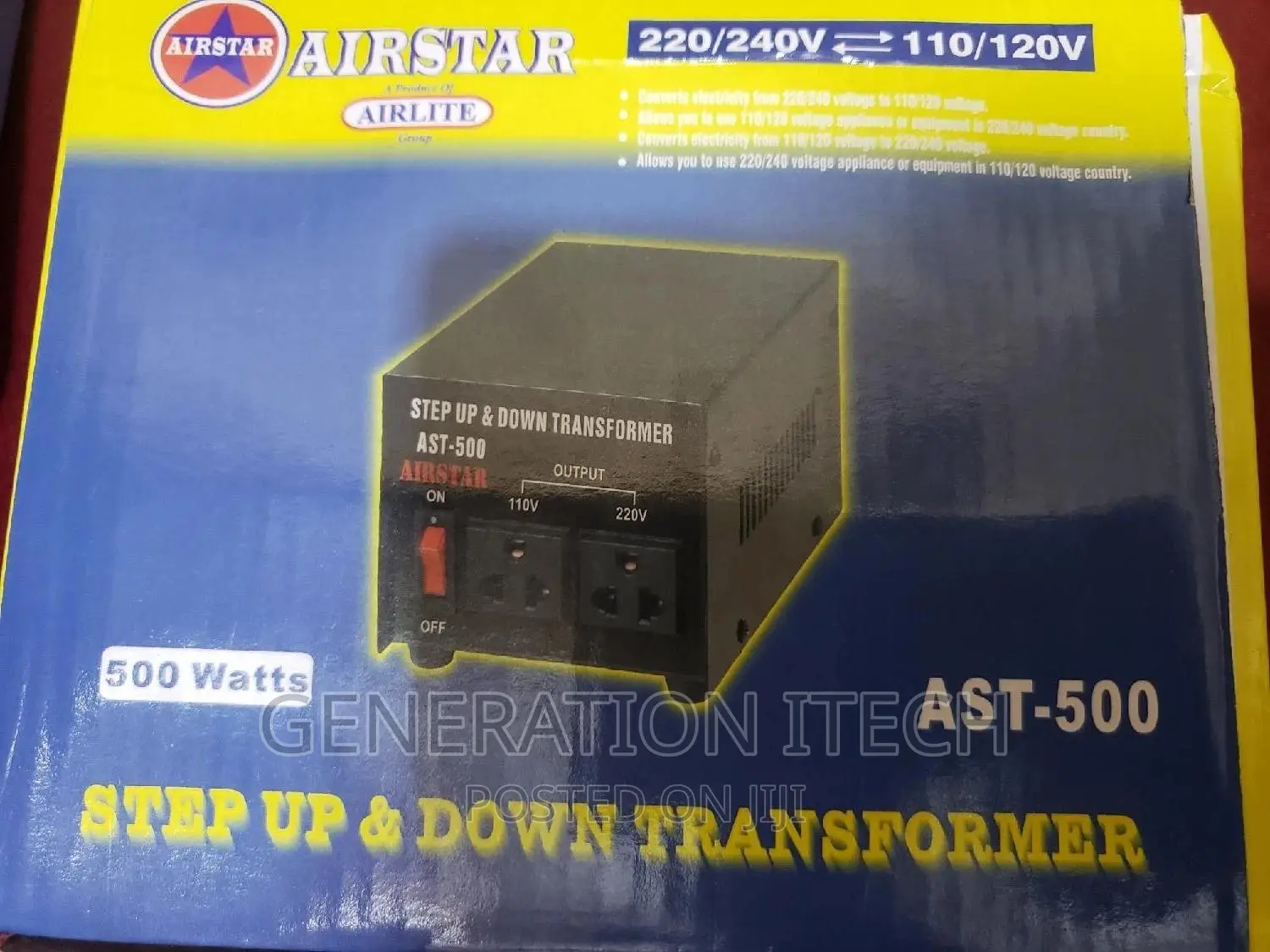 Step Up and Down Transformer - 500w- Stabilizer