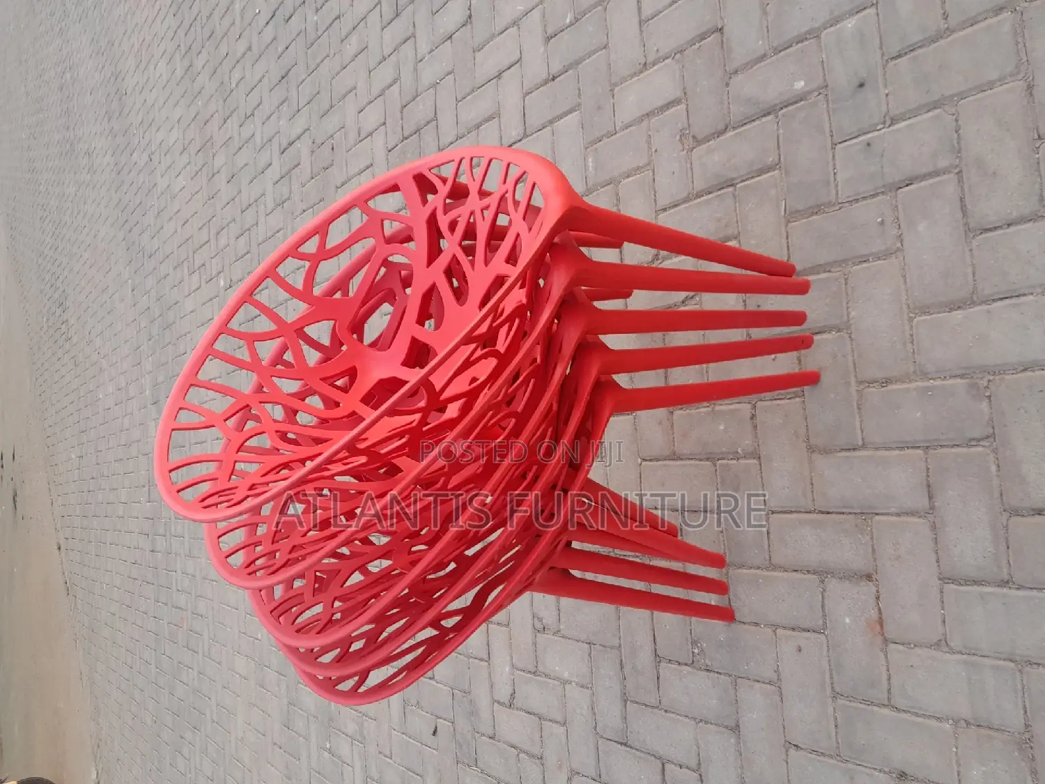 Balcony Executive Chair (Red)Plastic