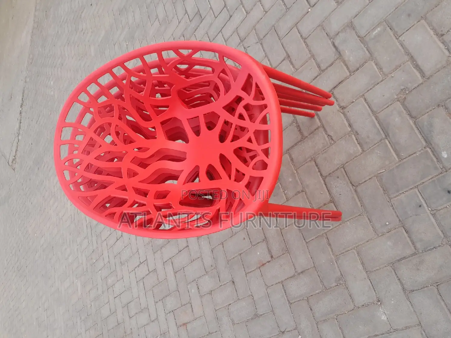 Balcony Executive Chair (Red)Plastic
