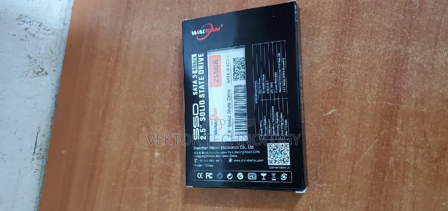 2.5 SSD Sata 3 6gb/S 256gb