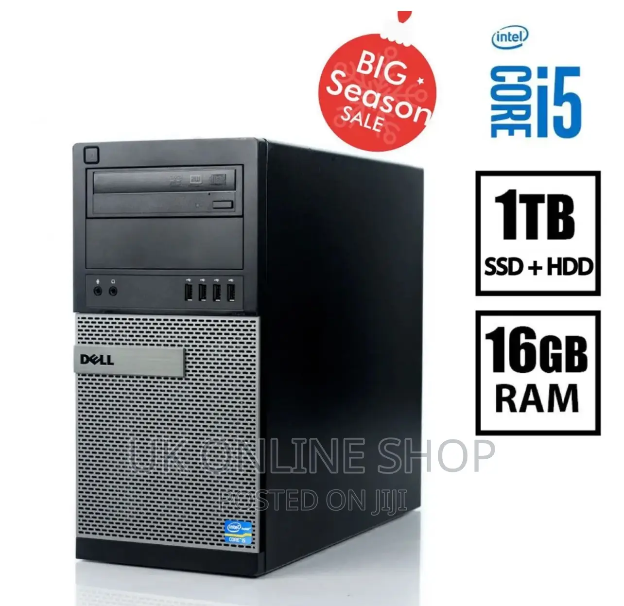 Desktop Computer Dell OptiPlex 7010 16GB Intel Core I5 HDD 1T