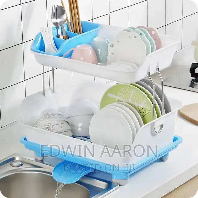 Plastic Double Layer Dish Rack