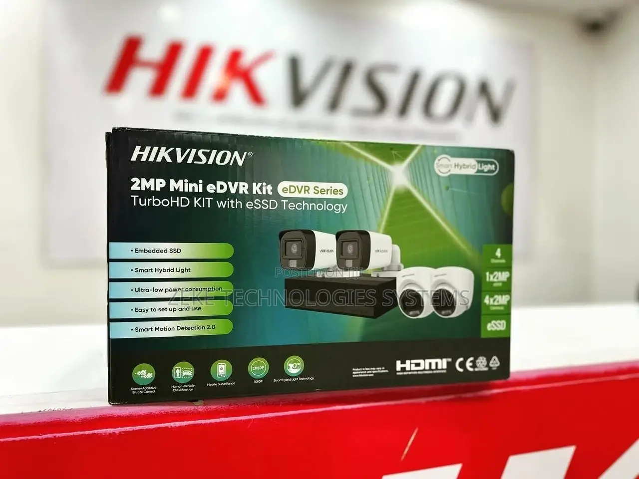 Hikvision 2mp Mini Edvr 4ch Full Color KIT