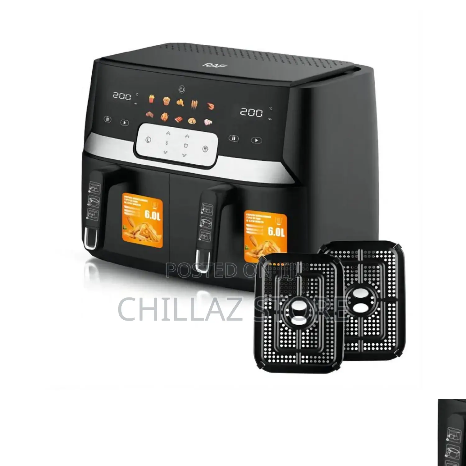 Electric Double Raf Air Fryer.