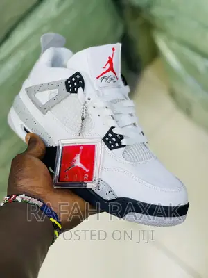 Original White Airjordan 4 Flight